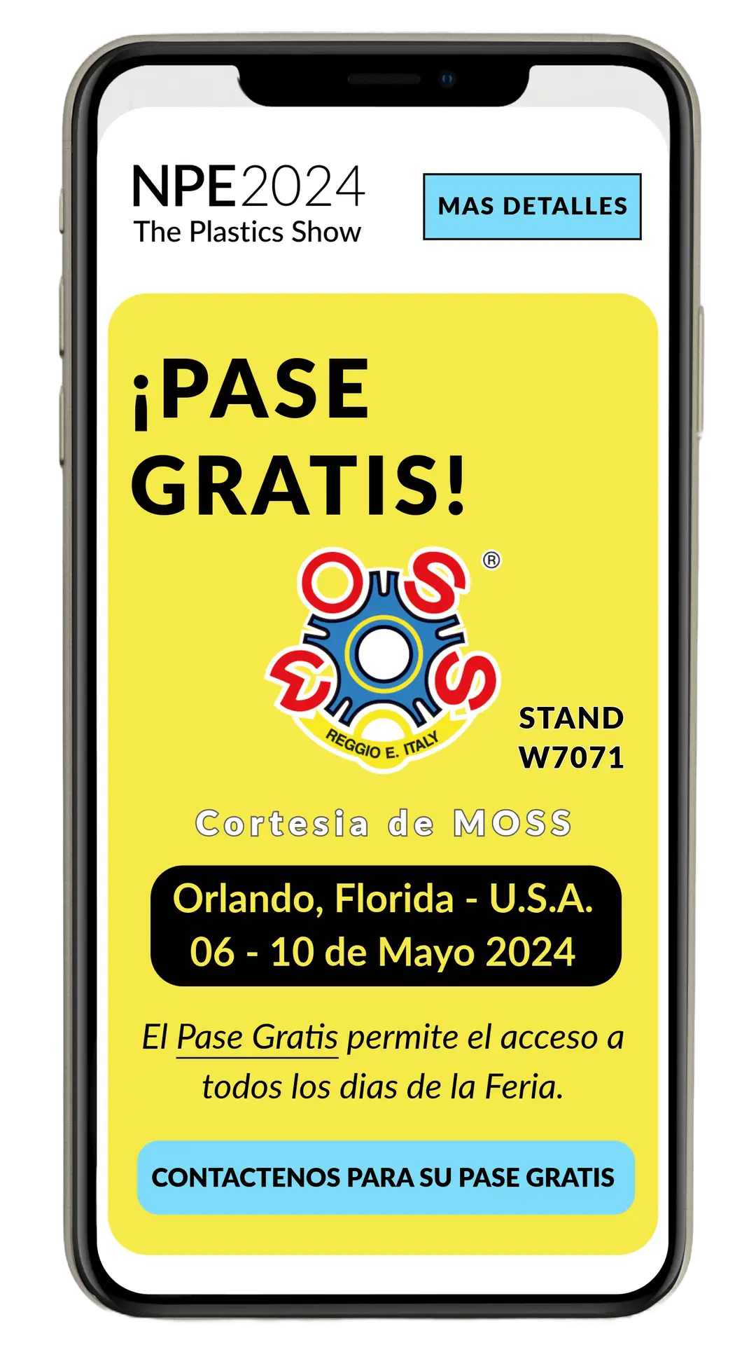 PASE GRATIS FERIA NPE 2024 – CORTESIA DE MOSS